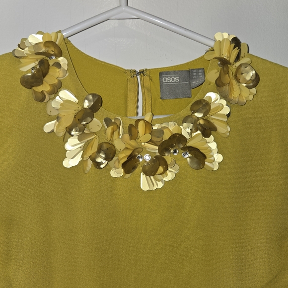 ASOS Yellow Midi Dress - Picture 2 of 4